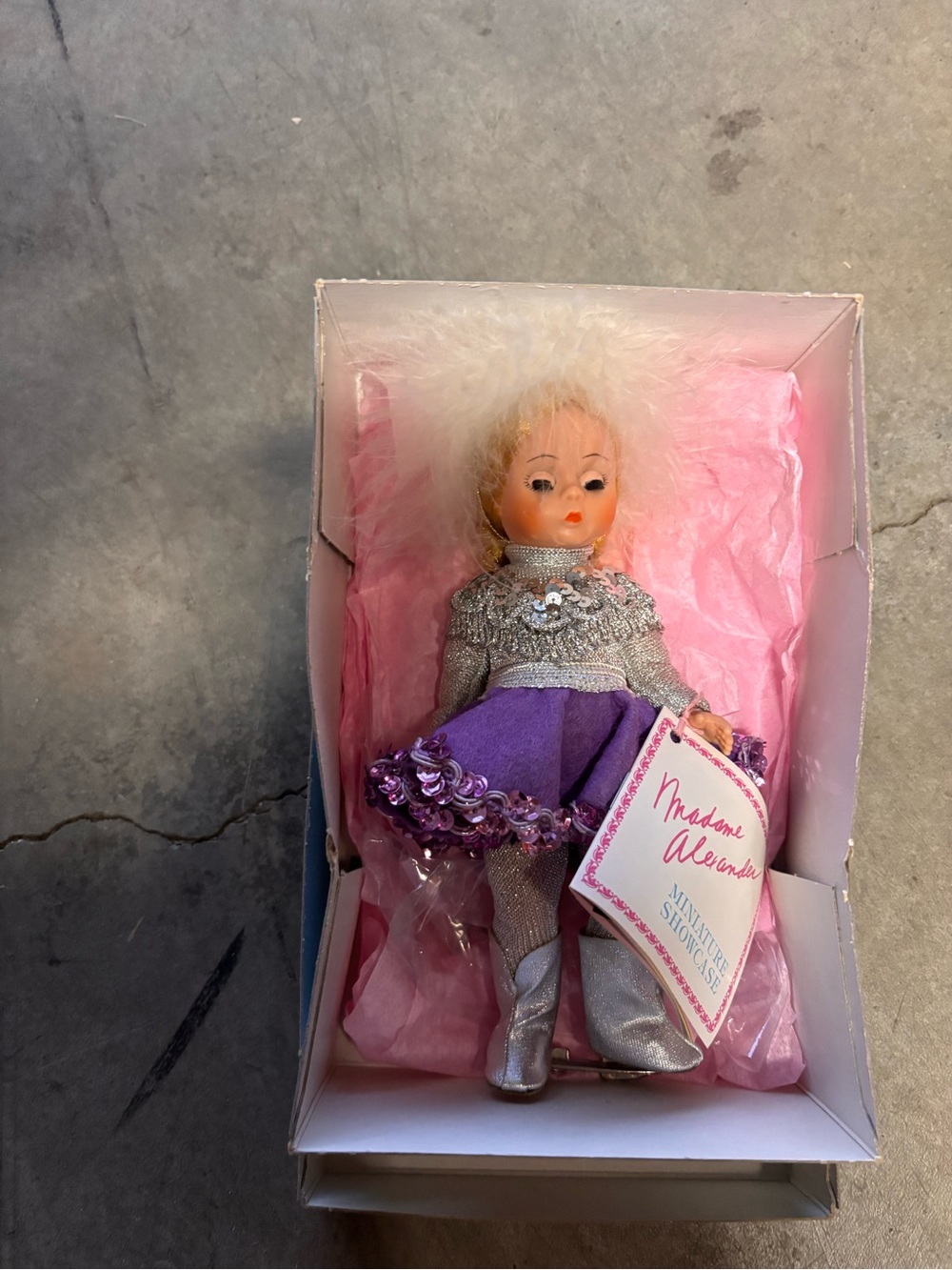 Madame Alexander Purple Sequin Skirt Doll with Silver Accents